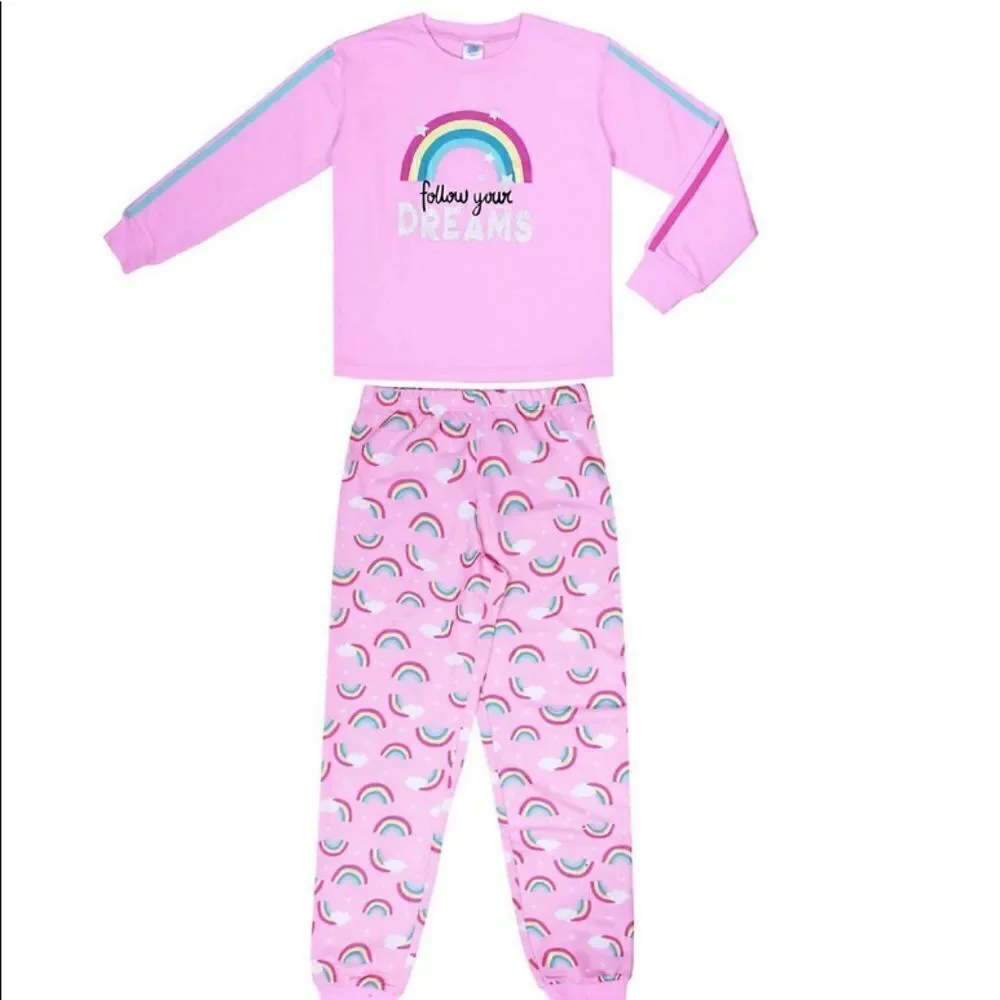 JELLIFISH Girls Size XL (14/16) Follow Your Dreams Pajama Set